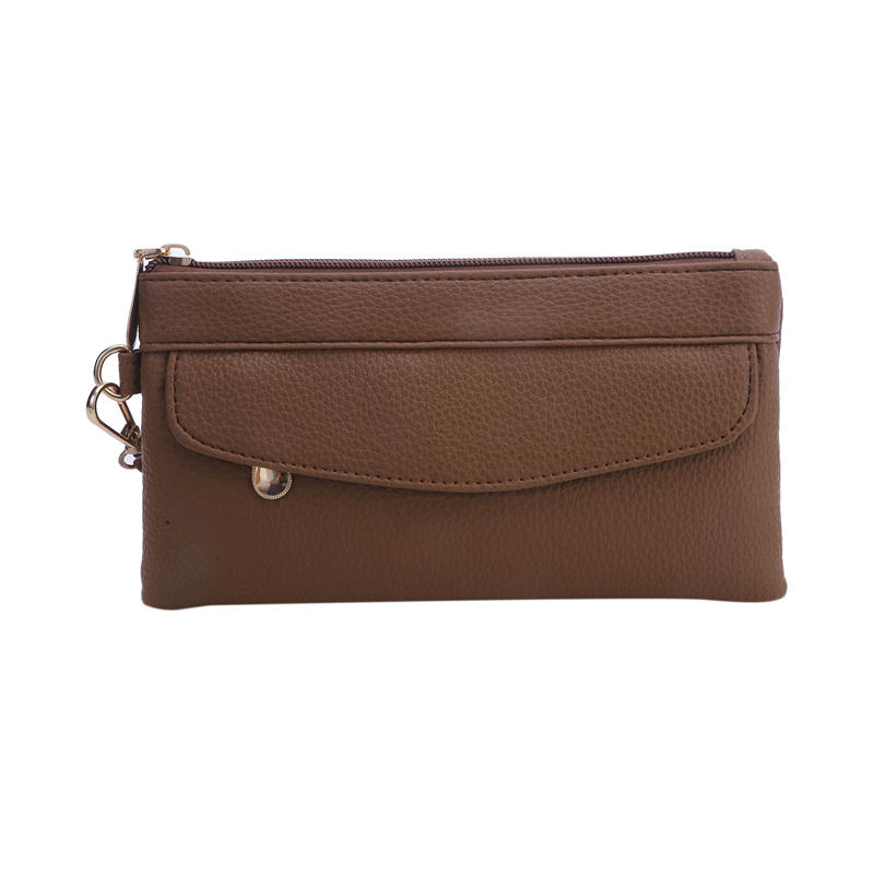 Women Vintage Soft Leather Wristlet Wallet Clutch Purses Portable Outdoor Handbag Shopping Commuting Bags