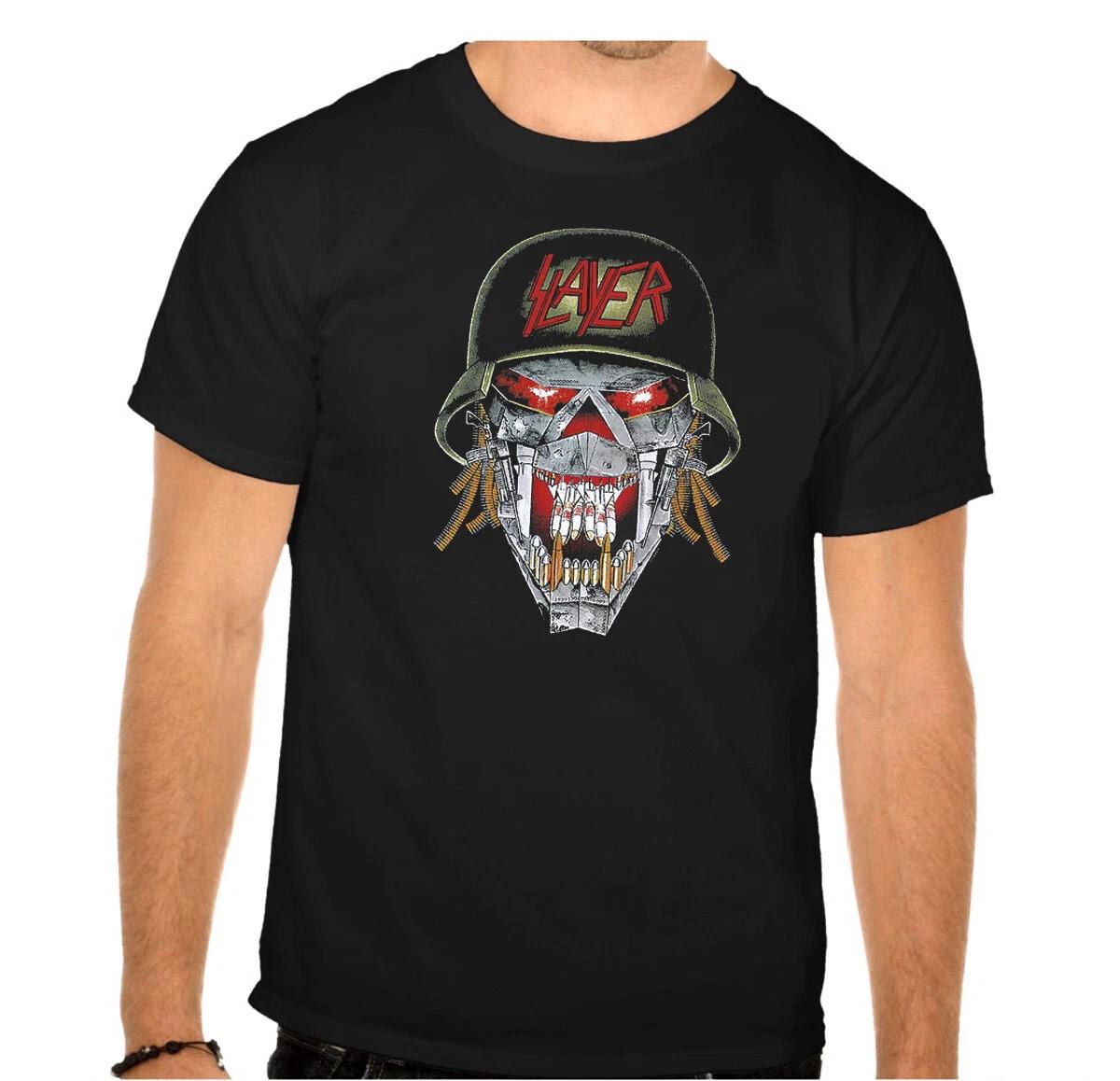 

SLAYER ROCK BAND ROCK MUSIC LEGENDS Black T-shirt -918- L