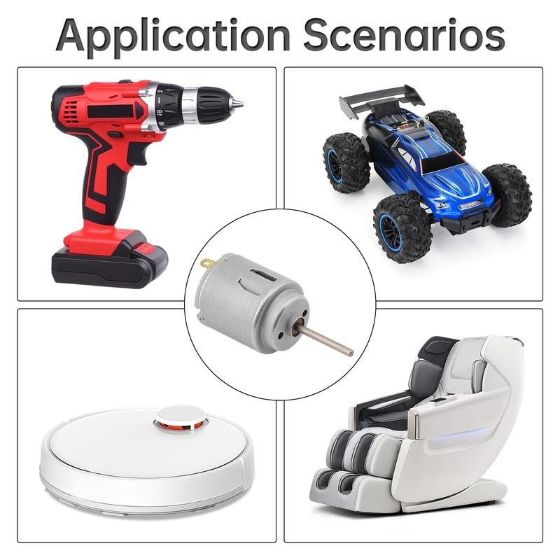 R370 DC Motor 12V 4500RPM Micro Motor for Fan Massager DIY Project Mini Fan Remote Control Car R 370 DC Motor