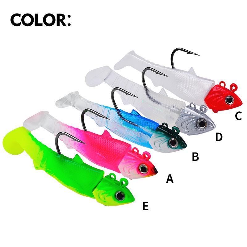 Anti-Snag Soft Fish Lead Head Lure Hooks with 30g, 35g, 45g Weights
