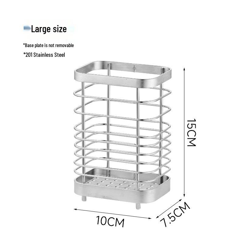 Stainless Steel Electric Toothbrush Wall Holder & Toothpaste Draining Rack