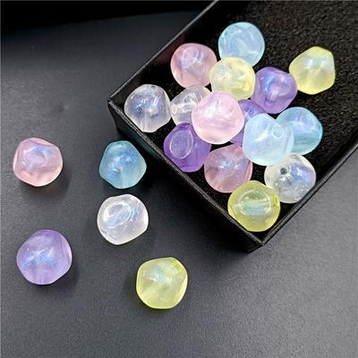 Fashion Luminous DIY Necklace Earrings 10pcs Fine Shimmer Shaped Beads Beaded Accessories Acrylic Making Materials Merman Hime Jewelry