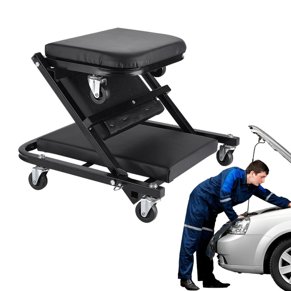 Car Mechanical Workshop Board Car Maintenance Mat Automotive Mechanical Workshop Tools Car Creeper Seat With Folding Cushion Pad