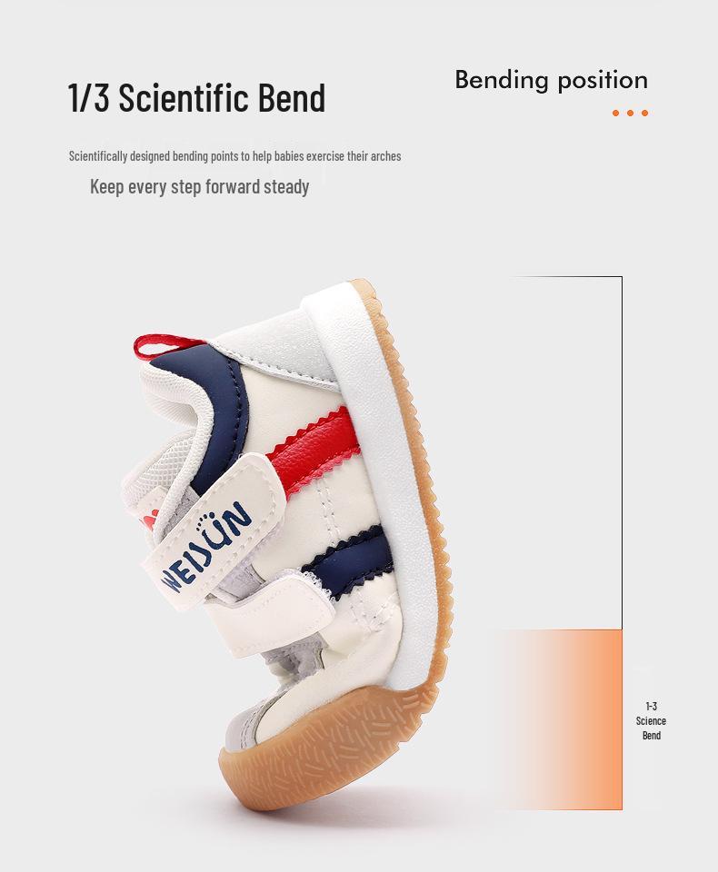 Wei Jun Yi Baby and Toddler Soft Sole Shoes for Boys and Girls, Spring/Autumn Style, 1-3 Years
