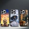 V-Violet Evergarden Anime Phone Case For iPhone 16,15,14,13,12,11,8,7,Pro,Max,Plus,Mini,XS,SE Anti Fall Black Matte Hard