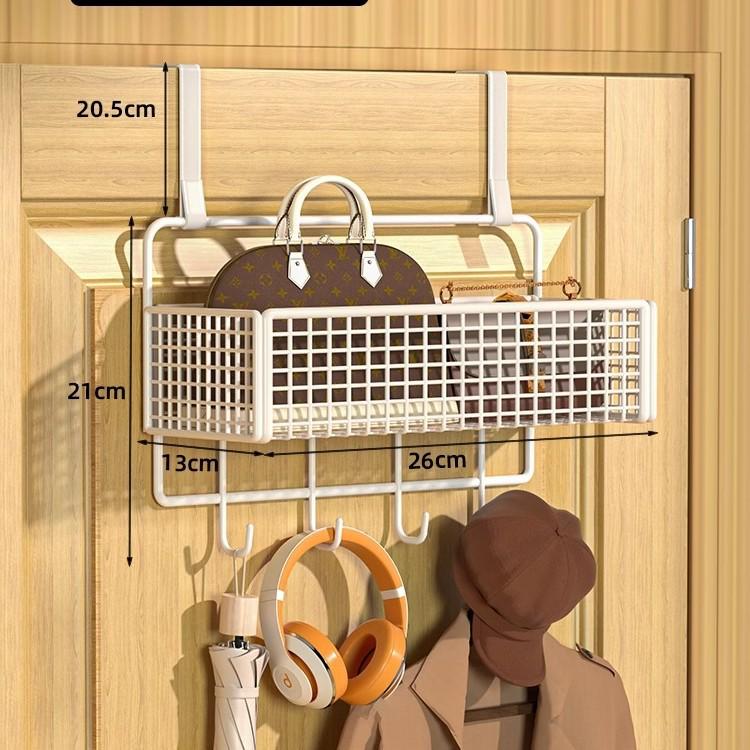 Wall-Mounted Entryway Storage Rack for Bedroom Doors