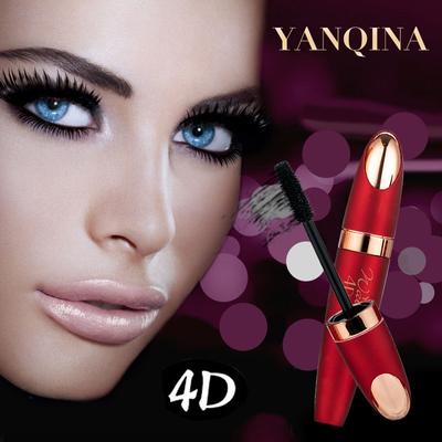 Predĺžené riasy Curling Hustá maskara Chladivá čierna Dlhotrvajúca Vodeodolná, ktorá sa nedá ľahko rozmazať Silikónová maskara s kefkou