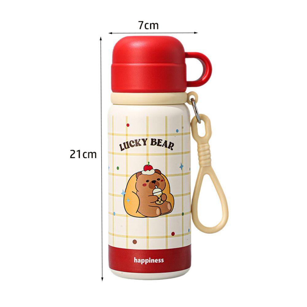 500ML Vacuum Cup Insulation Or Cooling Large-capacity 316 Stainless Steel Cup With Lifting Rope Cartoon Animal Prints