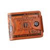 Men's Wallet Dollar Pattern Ultra Light Bag Multifunctional Retro Multi-Card Position