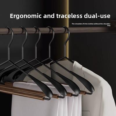 High-end Wide-shoulder Light Luxury Premium Wardrobe Closet Cloakroom Special Coat Racks