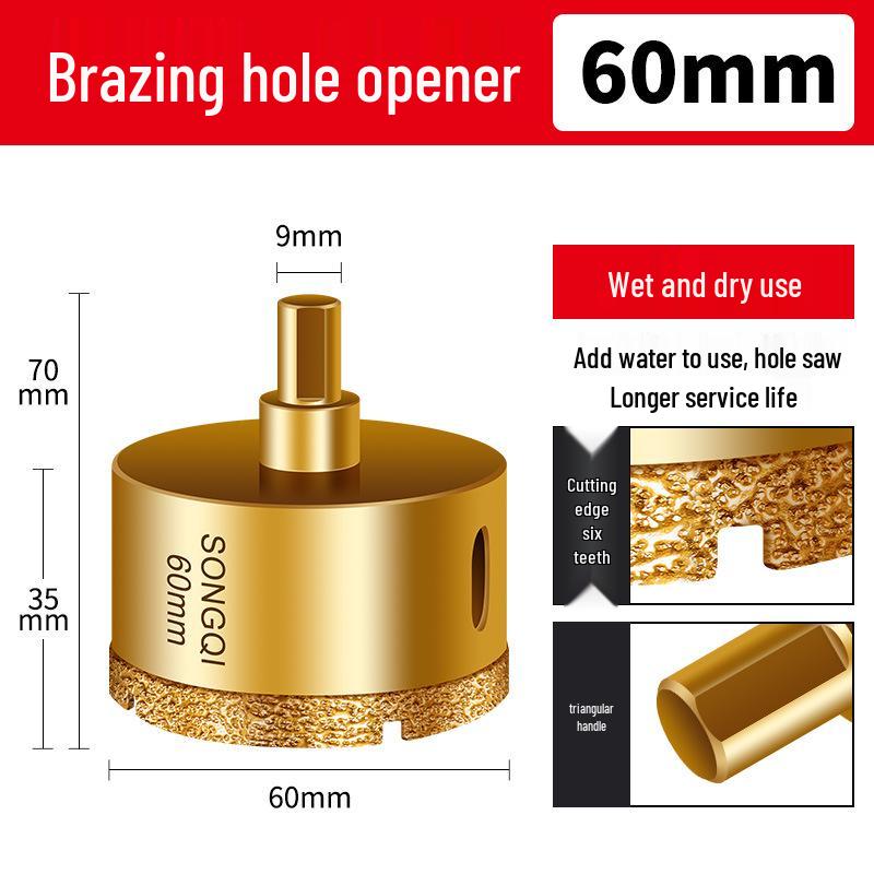 Diamond Tile Drilling Bit for Glass, Marble & Porcelain