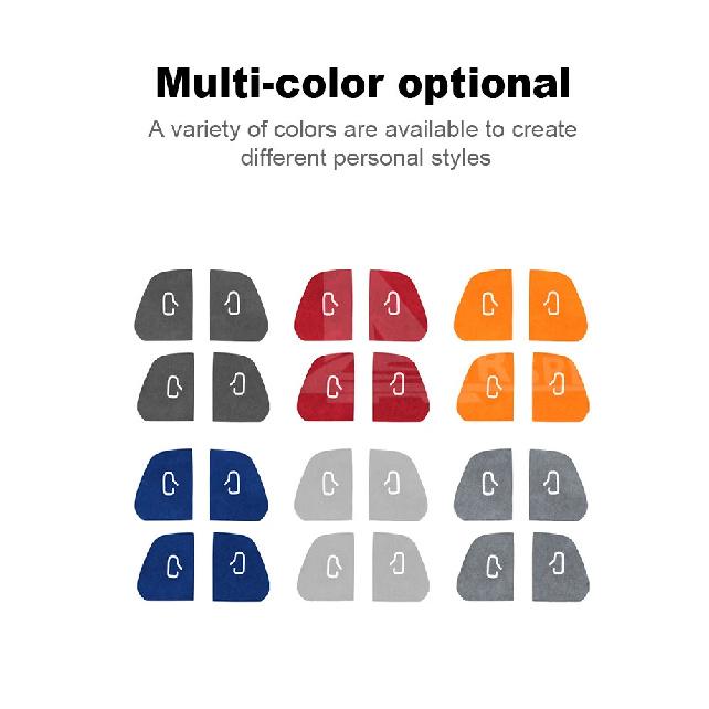 For Tesla Model Y 2025 2026 Italian Premium Suede Juniper Model 3 Highland 2024 2025 2026 Door Switch Patch Trim Sticker