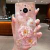 Hülle Für Realme 11 Pro+ 5G Hülle Luxus Mode Schmetterling Blume Transparent Weich TPU Silikon Handyhülle Für Realme 11 Pro Plus Hülle