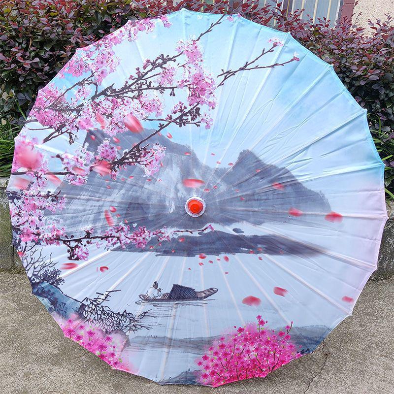 Retro Parasol Olejowy w Stylu Chińskim - Wodoodporny, Ochrona Przed Słońcem, Dekoracja Taneczna i Cheongsam