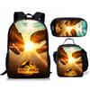 Jurassic World Dinosaurus Rugzak Set 3 Delen Student Schooltas Lunchtas Etui