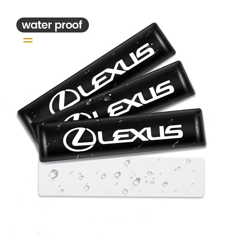 4/10Pcs Car Stickers Epoxy Emblem Decals Decoration Sticker For Lexus F SPORT RX300 IS200 IS250 ES350 Ct200h UX250h NX300h RX350