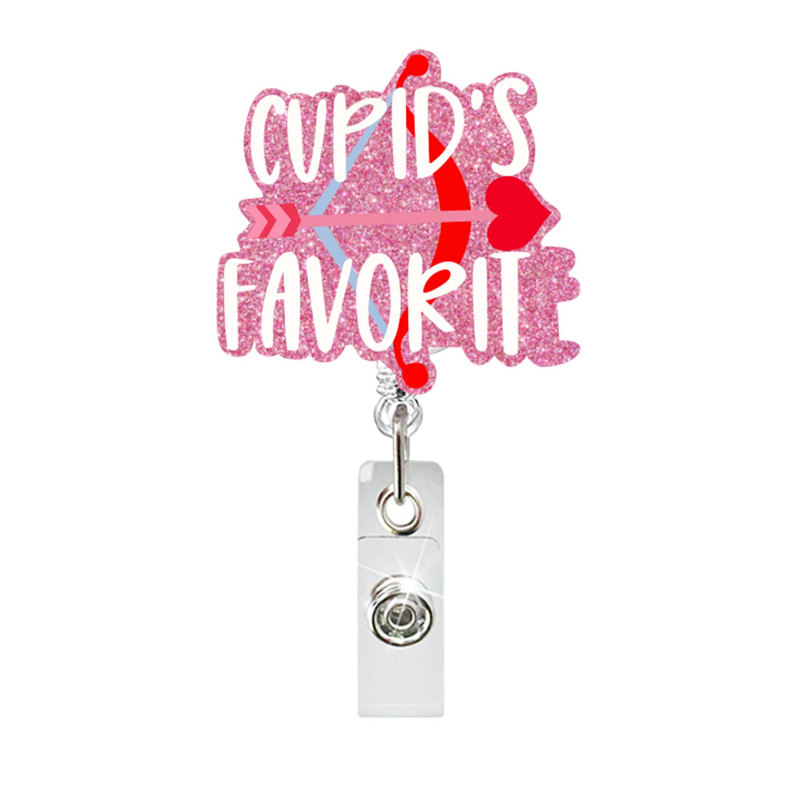 Retractable Clip Easy To Use Badge Scroll Id Badge Buckle Acrylic Easy Pull Button For Office Id Badge Holder Hospital Staff