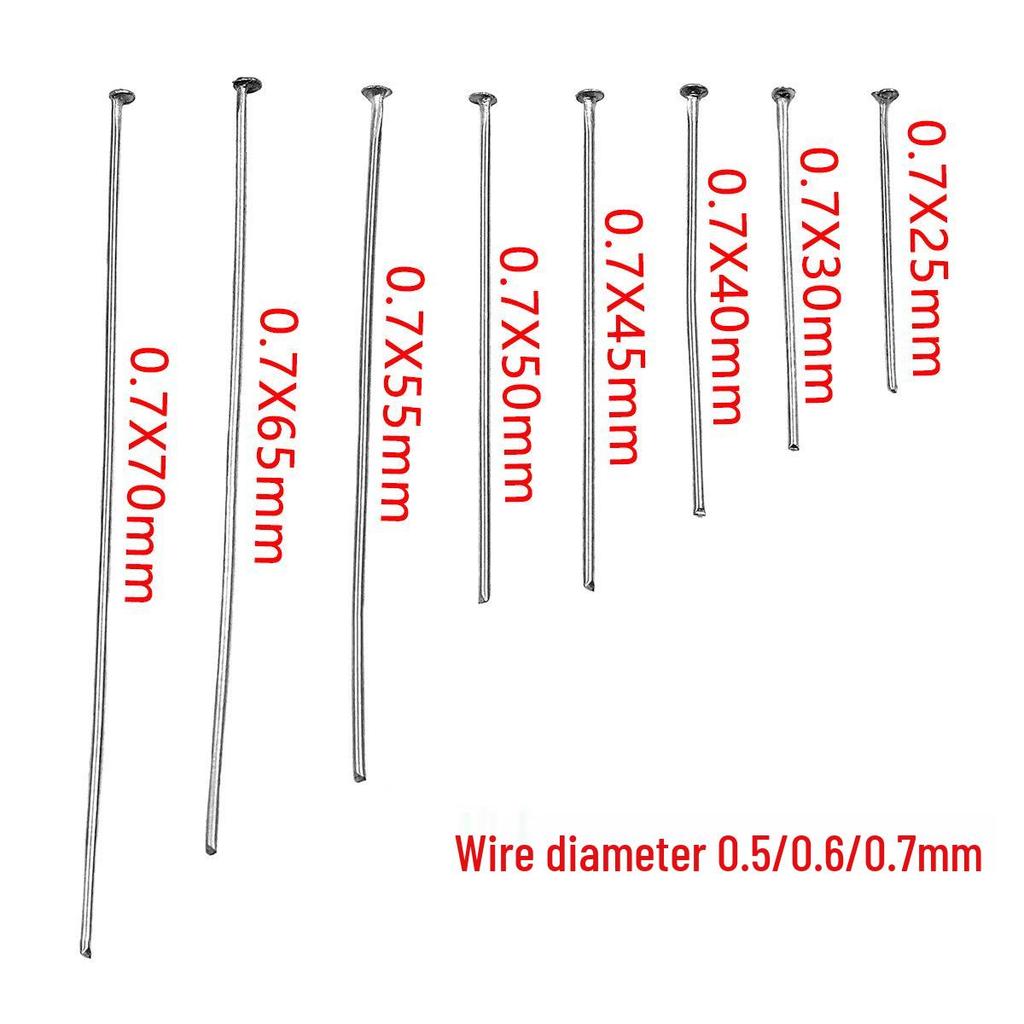 Gold Vacuum-Plated Colorfast Stainless Steel T-Pin for Jewelry and Beading DIY Projects