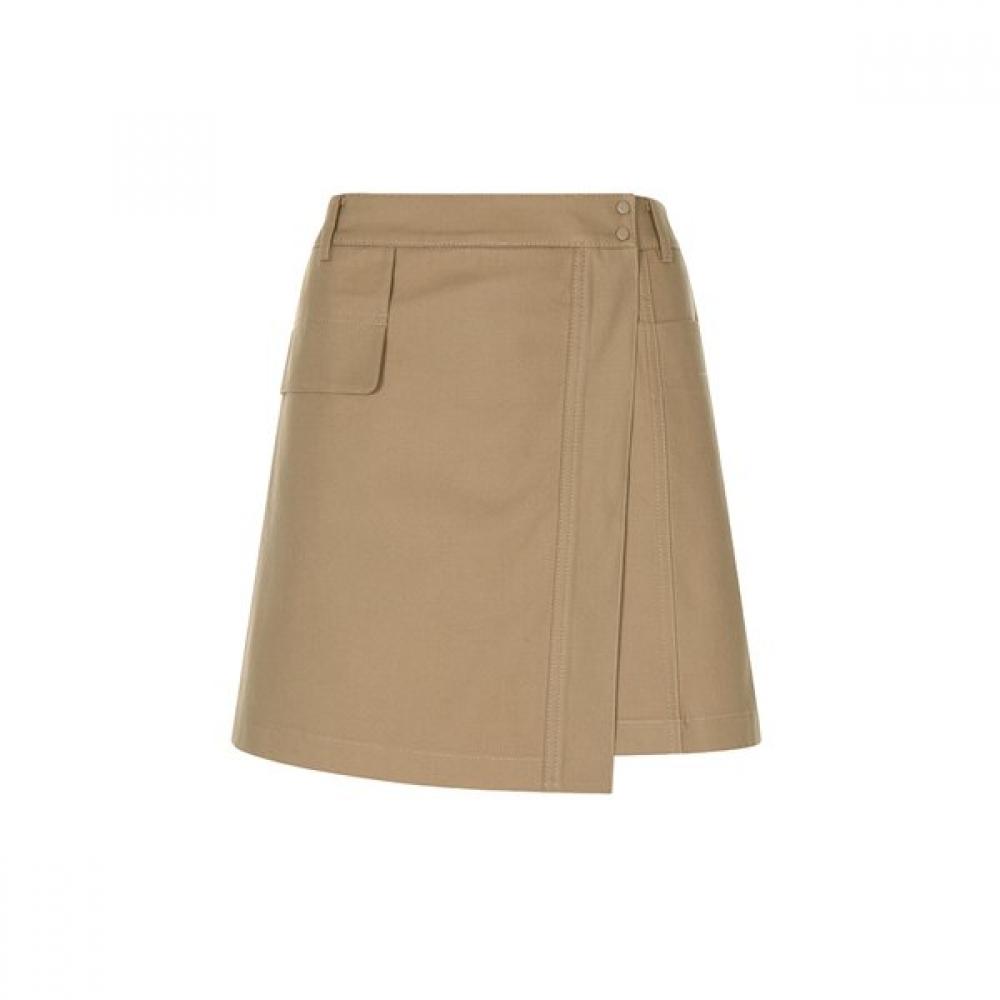 Olive Des Olive Semi A Line wrAp Short pAnts M204