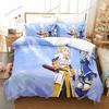 3D Printed Anime KonoSuba Bedding Set Boys Girls Twin Queen Size Duvet Cover Pillowcase Bed Kids Adult Home Textileextile