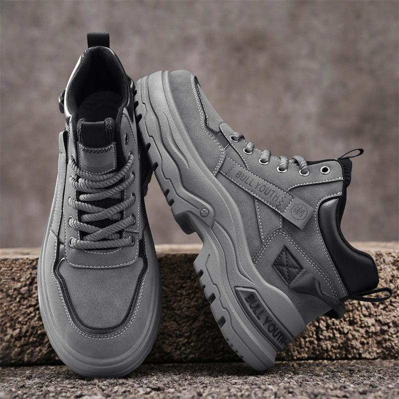 New Fashion Autumn And Winter Men's High Top Martin Boots Students Male Boys Trending Soft Sole Work Shoes Labor Protection Martin Sneakers