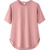 [Brand] Women's Summer Short Sleeve Cooling Top - 5-Sleeve T-Shirt - Pink, L