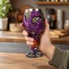 Resin Goblet with Stainless Steel Interior Decorative Dragon Embossed