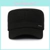 Classic Letters Men Warm Flat Cap Winter Ear Protection Thickened Outdoor Travel