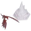LED Volcano Dragon Lamp USB Charging 3D Printed Fire Dragon Night Light for Baby Rooms Bedrooms