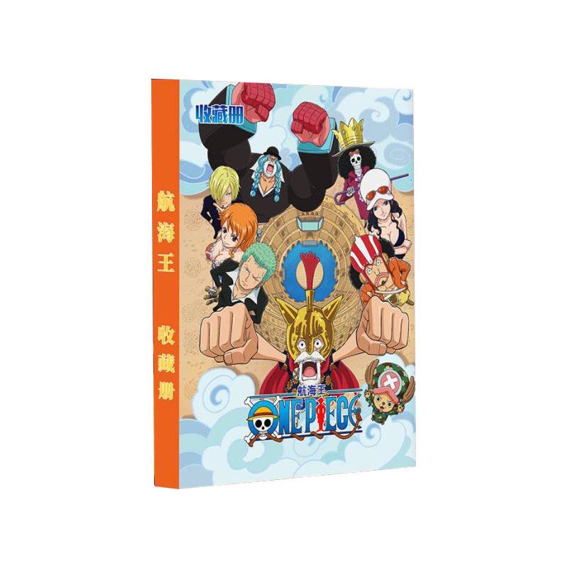 ONE PIECE Обезьяна D. Альбом-книга для карт Луффи Ророноа Зоро 240 шт. Держатель для игровых карт Папка PTCG VMAX Коллекция игровых карт Игрушки Подарок