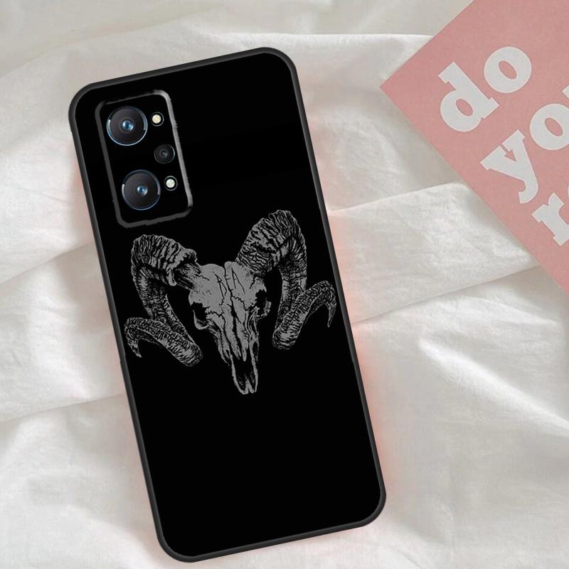 Ram Skull Skeleton Horror Case For Realme C75 C63 C61 C65 C67 C55 C51 C53 C35 C71 15 11 12 13 14 Pro Plus GT6 GT7 Pro