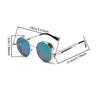 New Fashion Steampunk Metal Shades Original Brand Design Round Decor Sunglasses Chic Vacation Beach Anti UV Sun Glasses