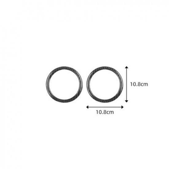 1 Pair Carbon Fiber Car Inner Door Speaker Frame Cover For BMW Z4 E85 2003-2008