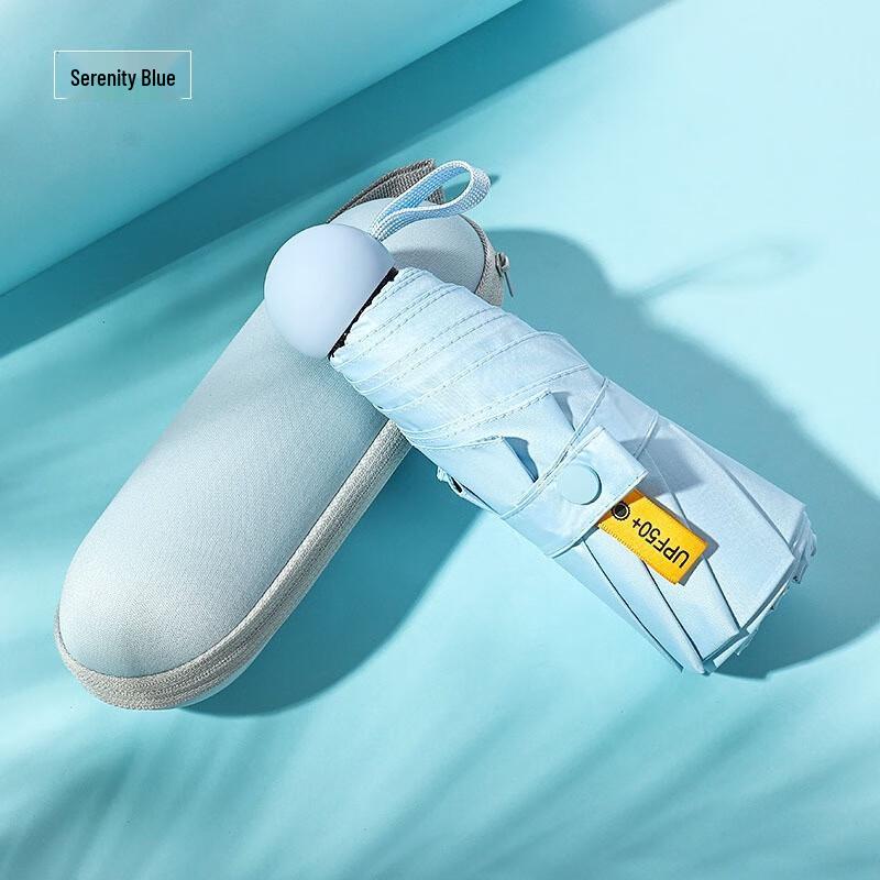 Пятикратный складной зонт Nanqiao с утолщенным черным покрытием