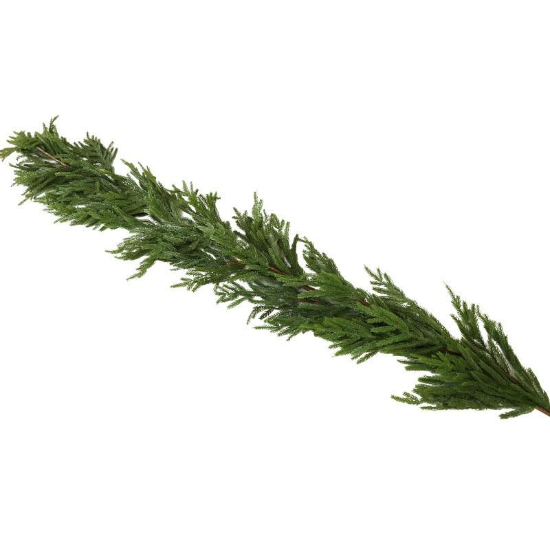 Artificial Pine Needle Garland Christmas Door Wreath Wall Hanging Decorative Vine Home Holiday Festive Decoration