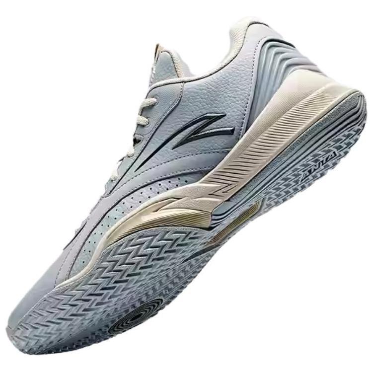 Anta Wind Tunnel 5 Basketball Shoes Comfortable Fit Non-Slip Durable Low-Top Men Sneaker Blue White 112441107-6