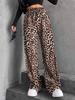 2026 Autumn/Winter Women's Solid Color Wide-Leg Pants: High Waist Drawstring with Elastic Waist for Casual Wear