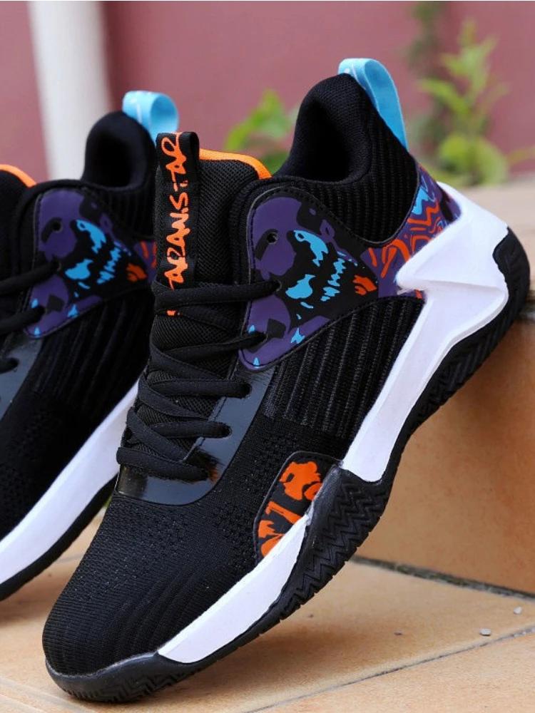 Męskie obuwie sportowe trampki męskie jesienne nowe trwałe amortyzujące elastyczne buty moda sportowe buty do biegania buty do koszykówki