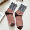Sock Children's Cotton Summer and Spring Odor-resistant Mid-length Socks with Trendy Stripes, Long Socks, Summer Lightweight Pile-up Socks