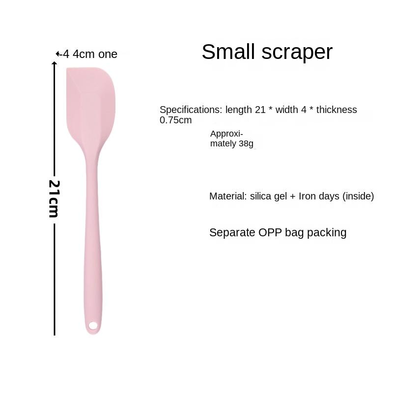 Baking Tools Silicone Scraper Stirring Cream Spatula Thickened All-in-One Large and Small High Temperature Resistant Set