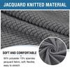 Jacquard Ottoman Cover Stretch Ottoman Slipcover Round Ottoman Storage Cover Folding Stool Covers Furniture Protector Cover
