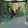 Stylish 2d Acrylic Eagle Car Pendant Charming Cartoon Decor For Vehicle Interiors