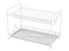 Double Dish Drying Rack 40 L With Stand White -Met