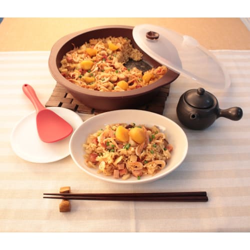 NY Planning IH Compatible Silicone Steamer, Brown