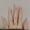 Verlaufende Bernstein-Goldfolie Abnehmbare Nagelsticker - Herbst/Winter-Kollektion