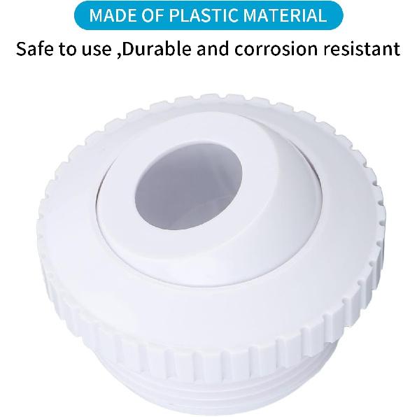 3Pcs Pool Jet Nozzles, Rotating Inlet Pool Return Jet,Adjustable Water Directiona Flow Inlet Jet, for Hydro Stream, for Hayward SP1419D, for SP1023,