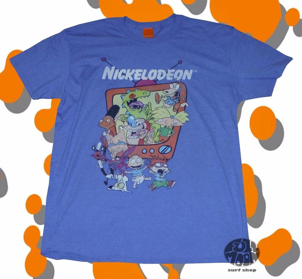 New Nickelodeon 90s TV Shows Cast Men s Vintage Retro Unisex T-Shirt S