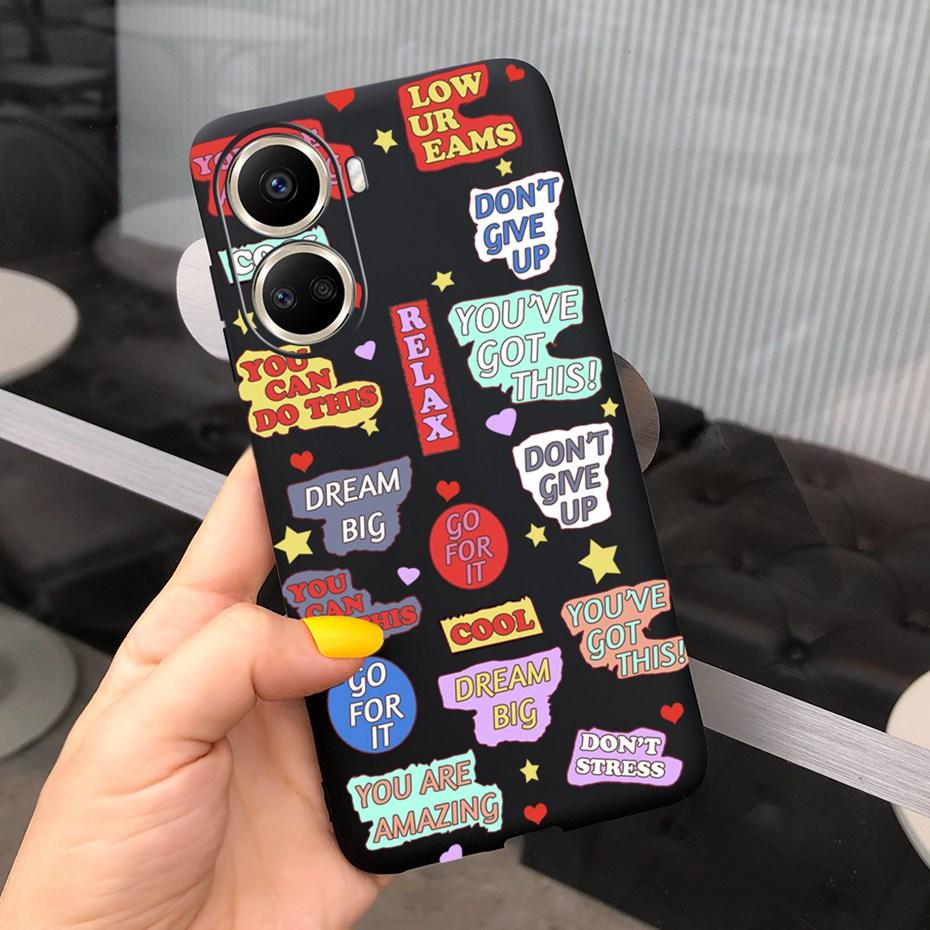 Cute Silicone Case For Huawei Nova 10 SE 2022 Fashion Girl Flower Phone Case For Huawei Nova 10 Pro Nova10 10Pro Soft Back Cover