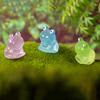 Set of 20 Glowing In the Dark Resin Miniature Frogs Figurines Various Colors for DIY Crafts and Party Decorations
