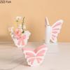 Cute Butterfly Ceramic Vase Bowknot Plant Pot Table Decoration Flowers Arrangement Artificial Flower Vases Room Aesthetic Decor